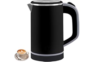 TETIPA Bouilloire de Voyage Petite 800 ml - Cuisson Rapide 5 Minutes, Mini Portable Camping, Silencieuse en Acier Inoxydable