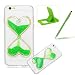 Produktbild iPhone SE Flüssigkeit Hülle,iPhone 5S Glitzer Liebe Herz Case,Herzzer Luxus Lustige Kreative 3D Sanduhr Flüssigkeit Treibsand Glitzern Sand Bewegen Weich Kristall Handyhülle Schutzhülle für iPhone SE/iPhone 5/5S + 1 x Frei Grün Handy Halterung Ständer + 1 x Frei Grün Stift Stylus - Grün