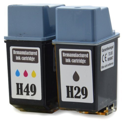 2 Druckerpatronen kompatibel für HP 29 + 49 HP29 + HP49