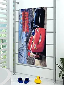 Athom Living Disney Speed 350 GSM 100% Cotton Kids Bath Towel 60x120 cm