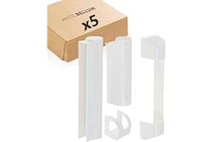 ‎ANTE BELLUM Winkhaus abdeckkappen für fensterbeschläge Set für autoPilot Kunststoff-Fenster - Schutz vor Wasser und Schmutz (1996-2006) (weiß, 5 Stück)