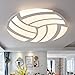 Produktbild BRFVCS ceiling light Minimalistischen modernen Wohnzimmer led Deckenleuchte warme romantische Zimmer light boy Kinder volleyball Zimmer Restaurant Lampen, 60 CM - keine Polarität-69 W dimmen