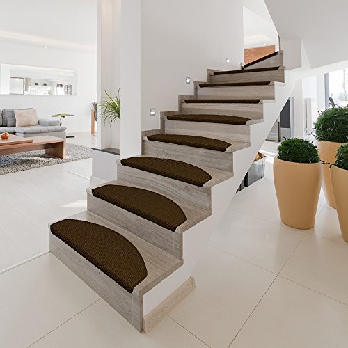 Stufenmatte Treppenschoner Dunkel Braun 28×65 cm - 3