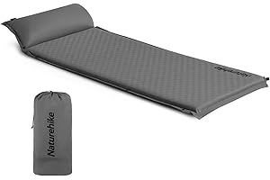 Naturehike Materassino Gonfiabile da Campeggio, Gonfiabile, per Esterni, Leggero, per Viaggi, Viaggi in Auto, Escursioni, 6 cm di Altezza