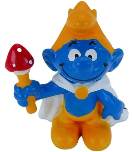 Figurine Schleich Schtroumpf à La Lanterne – Vintage Des Années 70-80, Occasion, En PVC, Collection BD