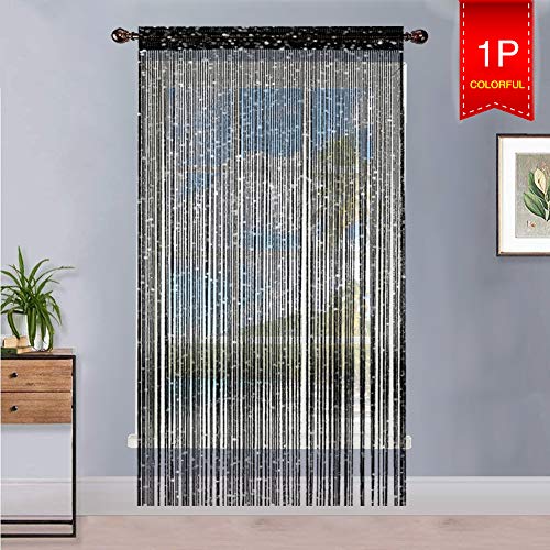 Liqy Paillet Fil Panneau rideau