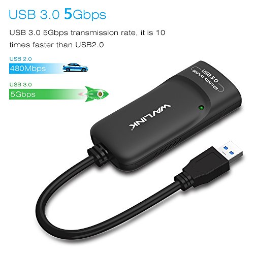 Wavlink USB 3.0 zu HDMI Multi-Display Adapter für Windows und Mac bis zu 2048 x 1152/1920 x 1200 (schwarz) - 4