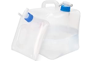 ElifeAcc Collapsible Water Container with Spigot (BPA Free) - Portable Camping Water Carrier for Outdoor Activities, Hiking, and Emergencies - Multiple Size Options