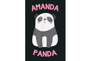 Amanda Panda Bear: notebook, notebook journal beautiful , simple, impressive,size 6x9 inches, 114 paperback pages