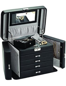 XXL Schmuckkästchen Schmuckschrank schwarz