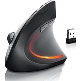 Alfalink Kablosuz Optik Ergonomik Dikey Mouse 1600 DPI Diz&uuml;st&uuml;, Masa&uuml;st&uuml;, Yoğun kullanım