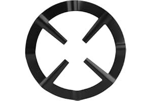 Jenngaoo Gasherd Aufsatz, 13,3cm Wok Ring Support Gasherdkreuz Topfträger Gaskocher Gitter Aufsatzring für Espressokocher Kaffeekocher - Verkleinerung, Rostfreies Eisen, Schwarz