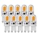 Produktbild Sunix 10stk 5W G9 COB LED Birne, 230-270LM, Dimmbar, Warmweiß, 3000K, 360 Grad Strahl Winkel, Kristall Scheinwerfer Birne LD885