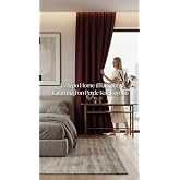 Evdepo Home Blackout Fon Perde,%100 Karartma, Isı Yalıtımlı, Pilesiz, Bordo, Tek Kanat 80 x 250 cm