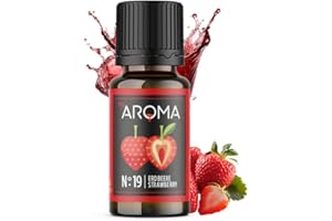 ‎MY AROMA myAROMA flavour drops – Erdbeere 10ml, flavour drops zuckerfrei, kalorienfrei & vegan, natürliches Lebensmittelaroma ohne künstliche Farbstoffe für Backen, Essen und Trinken, Nr. 19