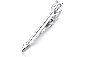 HONEY BEAR flecha arrow Clip Pasador de corbata Pisacorbatas,para los hombres, 1.93" corbata de tamaño normal para el regalo de boda de negocios 4.9cm