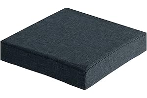 ‎ORUMRUD Orumrud 1er Stuhlkissen,sitzkissen gartenstuhl,Kissen für esszimmerstühle -Waschbar, mit Reißverschluss, rutschfest-sitzkissen gartenstuhl(45x45x3cm,Warmes Grau)