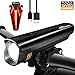Produktbild Toptrek Fahrradlichter Set StVZO Zugelassen akku Fahrradlicht USB Wiederaufladbare LED Fahrradbeleuchtung Samsung Li-ion Batterie / CREE LED Wasserdicht IPX4 Fahrradlampe (Schwarz)