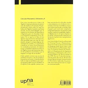 Álgebra lineal (Matemática e Informática)
