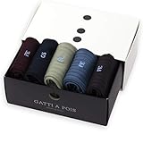 Gatti A Pois Box composto da 5 Calze Ricamate a Mano Classiche