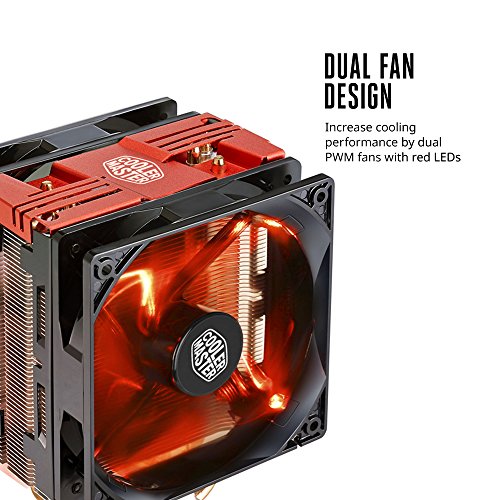 Cooler Master Hyper 212 LED Turbo Procesador Enfriador - Ventilador de PC  Procesador  Enfriador  Socket AM2  Socket AM3  Socket AM3  Socket AM3   Z  calo AM4  Socket FM1  Socket FM2  Socket FM2       12 cm  600 RPM  1200 RPM 