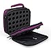 Produktbild Aozzy 42 slot doppel EVA schaumstoffeinsatz ätherisches öl griff koffer tasche Nagellack lagerung reisetaschen mit schultergurt (Purple)