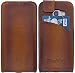 Produktbild Burkley Lederhülle geeignet für Samsung Galaxy A5 2017 Hülle Handyhülle - Schutzhülle Flip Cover Case für das Galaxy A5 2017 mit Kartenfach (Sattelbraun)