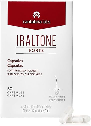 Cantabria Labs - Iraltone Forte - 60 Cápsulas - Fortalece Cabello y Uñas - Manejo Caída Capilar Aguda - Sin Gluten