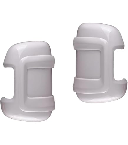 Coques De Rétroviseur Extérieur Pour Fiat Ducato/Boxer/Relay - Paire Blanche - Protection Anti-rayures - En ABS