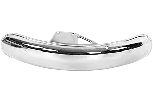 BEDIFFER 22.05in Universal Motorcycle Front Mudguard Protector, Tire Dirt Mud Flap Guard, Perfect Upgrade for GN125 and Other Models (Electro Silvering)
