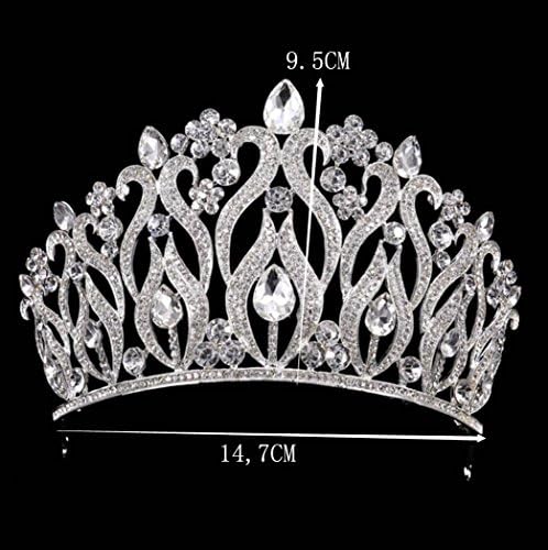Bridal Crystal Crown Luxury Baroque Drill Headwear Wedding White Hair Ornaments Headband