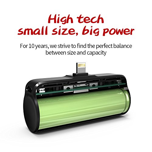 iWalk Portable Compact de 3300mAh Batterie Externe Chargeur avec Lightning Power Bank pour iPhone 5 6 7 8 Plus X Se