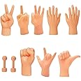 CreepyParty Tiny Hands Miniature Finger Puppets - Mini Finger Hands Rock-Paper-Scissors Yeah Fist OK Tiktok Toys