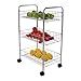 Produktbild MSV 110277 Küchentrolley, mit 3 herausnehmbaren Körben, Polypropylen/Metall weiß 40 x 26 x 62 cm