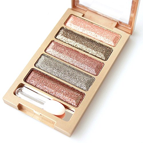 Ucanbe 5 Colors Flash Daimon Shimmer and Glitte Eyeshadow Makeup Palette,#6