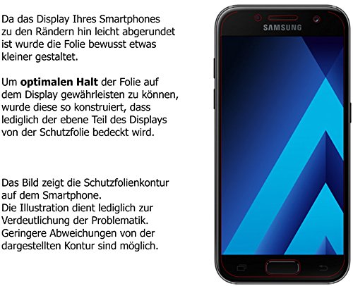 Samsung Galaxy A5 (2017) Schutzfolie – 2x dipos Displayschutzfolie Folie matt - 6