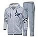 Produktbild Amphia - Casual Sportanzug für Männer im Herbst und Winter - Herren Herbst Winter Hooded Print Sweatshirt Top Hosen Sets Sportanzug Trainingsanzug(Grau,L)