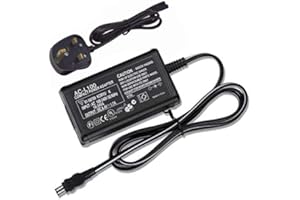 Adhiper Replacement AC-L100 AC Power Adapter Kit Compatible for Sony AC-L10A AC-L10B AC-L10C AC-L15A/B AC-L100C Compatible for Handycam DCR-TRV MVC-FD DSC-S30 DSC-F707 and More Cameras