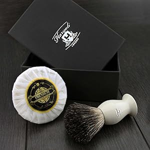 Black Badger Hair Men's Shaving Brush In Ivory Colour Handle with Natural Premium Soap With Natural Fragrance for all… - Image 3