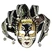 Produktbild YUFENG Schwarz Volto Music Venezianer Jester Maske Maskerade Halloween Party Glocke Joker Wanddekoration Dekorative Kunst Sammlung Maske (Schwarz)