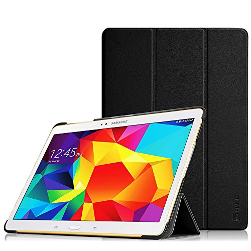 Fintie Samsung Galaxy Tab S 10.5 Hülle Case - Ultra Schlank superleicht Ständer Smart Shell Cover Schutzhülle Etui Tasche mit Auto Schlaf / Wach Funktion für Samsung Galaxy Tab S 10.5 T800 T805 (10,5 Zoll) Tablet-PC, Schwarz