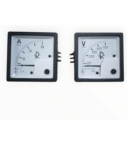 HUA 85L1 Analog Voltmeter - AC 0-50V - Panel Mount Pointer Voltage Meter