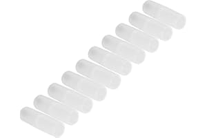 AQXREIGHT 10PCS AAA do AA Rozmiar Komórek Zastawu Załącznika Akumulatorów Uruchomienie Przełącznika Przełącznika Przezroczystość Wykonana z Wysokiej Jakości Adaptera Konwertera Akumulatora AAA na Akumulator