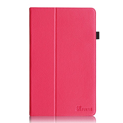 Fintie Odys Ieos Quad 10.1 Hülle Case – Slim Fit Folio Kunstleder Schutzhülle Cover Tasche mit Ständerfunktion für Odys Ieos Quad 25,7 cm 10,1 Zoll Tablet-PC (nicht geeignet für Odys Ieos Quad White Edition), Magenta - 5