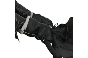LONNALEE Stroller Gloves,Pram Hand Muff,Stroller Fleece Hand Muff, Pram Pushchair Gloves Hand Gloves Waterproof Anti-Freeze Extra Thick Warm Winter Baby Stroller Gloves for More use