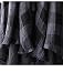 Vogstyle Women's New Loose Thin Garb Drap Open Front Cardigan Medium 3/4 Sleeve-Black