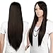 S-noilite UK Popular Long Full Wig 28"70cm Straight Dark Brown Hair for Women Lady Girl Daily Party Dress by Royal Mail