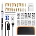 Produktbild Brandmalerei Lötkolben Set, LIUMY 39PCS Brandmalkolben mit einstellbarer Ein/Aus-Schalte, Holzbrandmalerei mit Branded Woods, Solder Head, Pencils, Sharpener, Dies Drawing Paper, Iron Rack für Holz