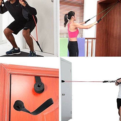 MORECOO Fitness Expander Tube 11-teilig set, mehrfarbig Karneval - 4