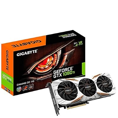 Gigabyte GeForce GTX 1080 Ti Gaming OC 11G - Carte graphique - GF GTX 1080 Ti - 11 Go GDDR5X - PCIe 3.0 x16 - DVI, HDMI, 3 x DisplayPort - blanc avec des touches orange